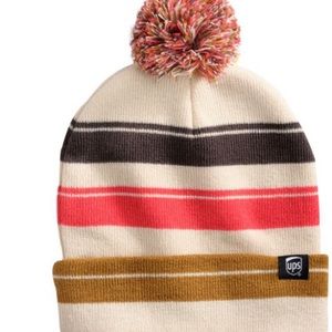 Brand New Ladies Hat/ toboggan has ups logo on it. Very colorful